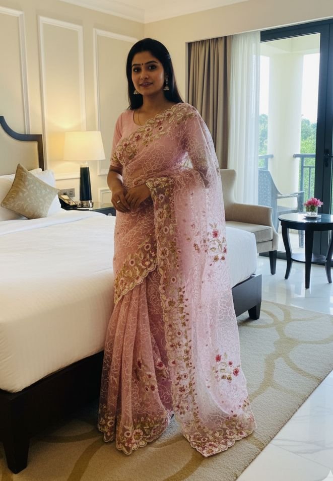 ক্লাসিক অরগাঞ্জা শাড়ি